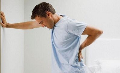 The manifestation of lumbar osteochondrosis